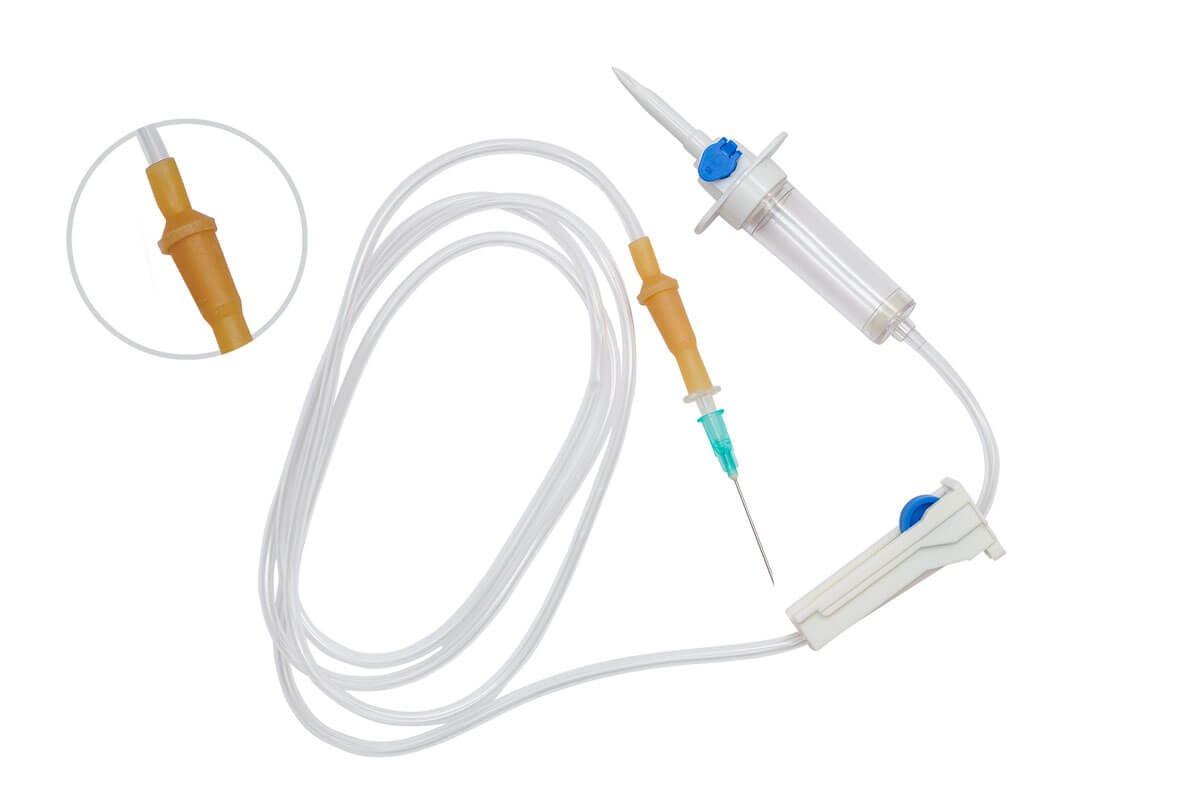 IV-Set-With-Bulb-Latex