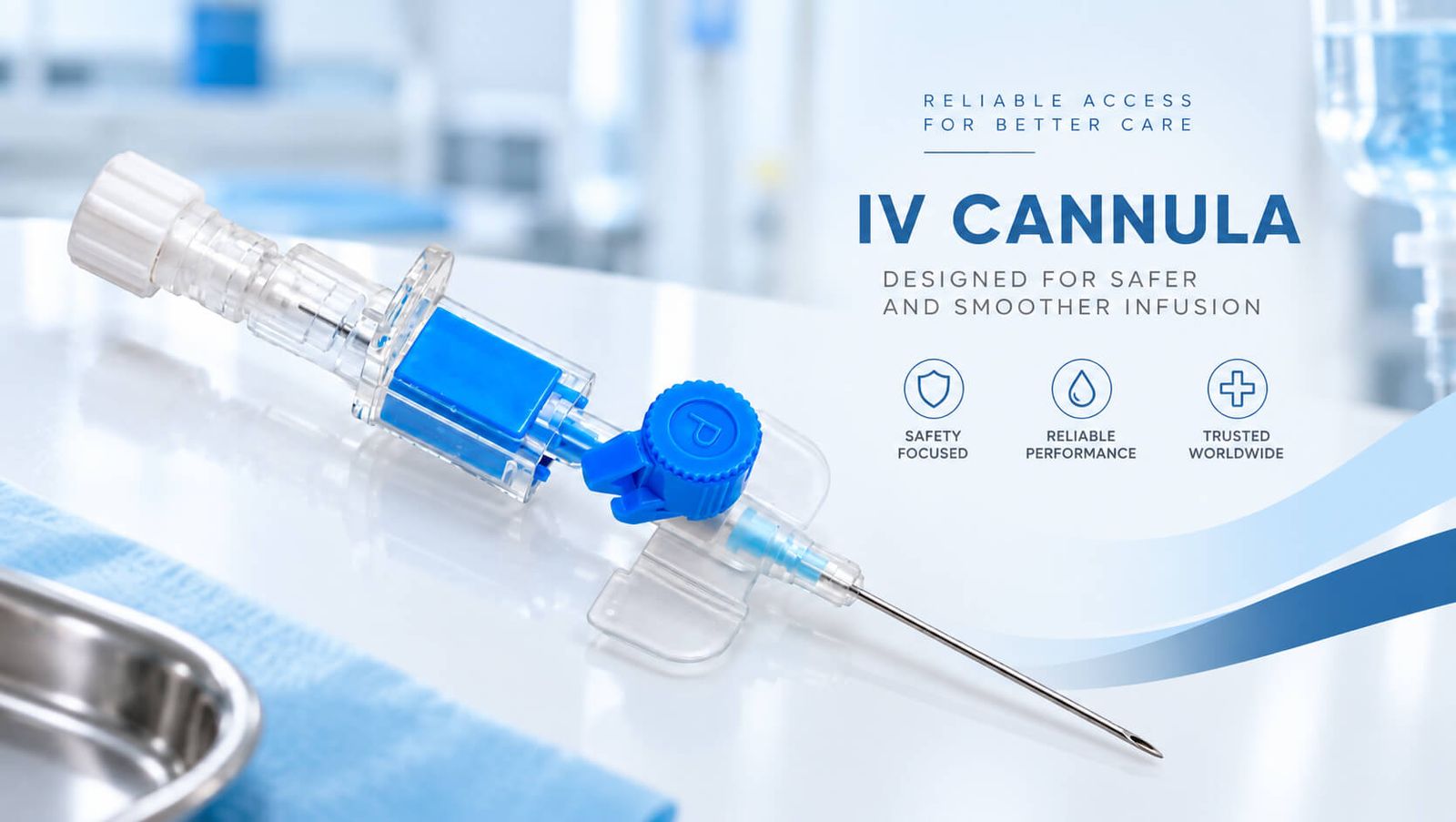 IV cannula bulk procurement and packaging for French medical distributors